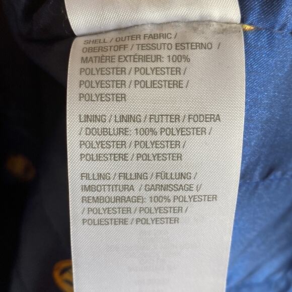 Dennis Basso women’s size medium long blue quilted coat - Picture 7 of 7